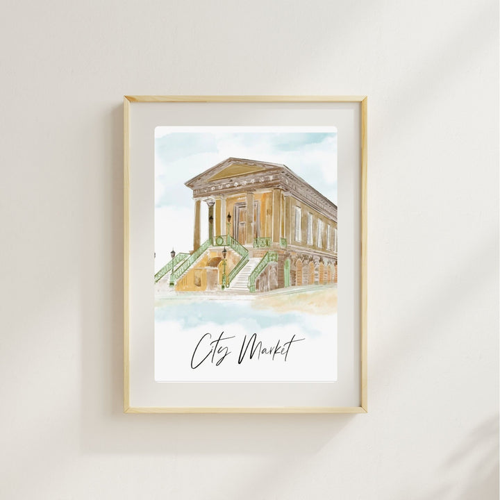CITY MARKET -Art Print