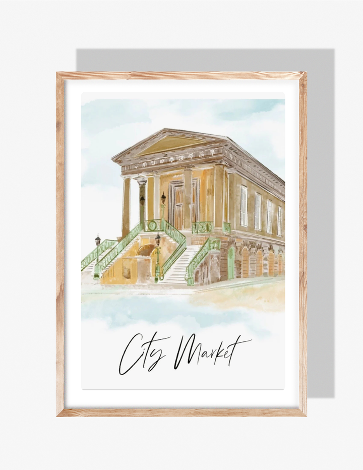 CITY MARKET -Art Print