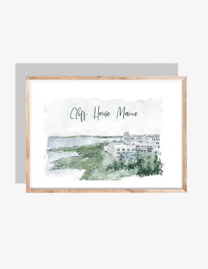 CLIFF HOUSE, MAINE - Art Print