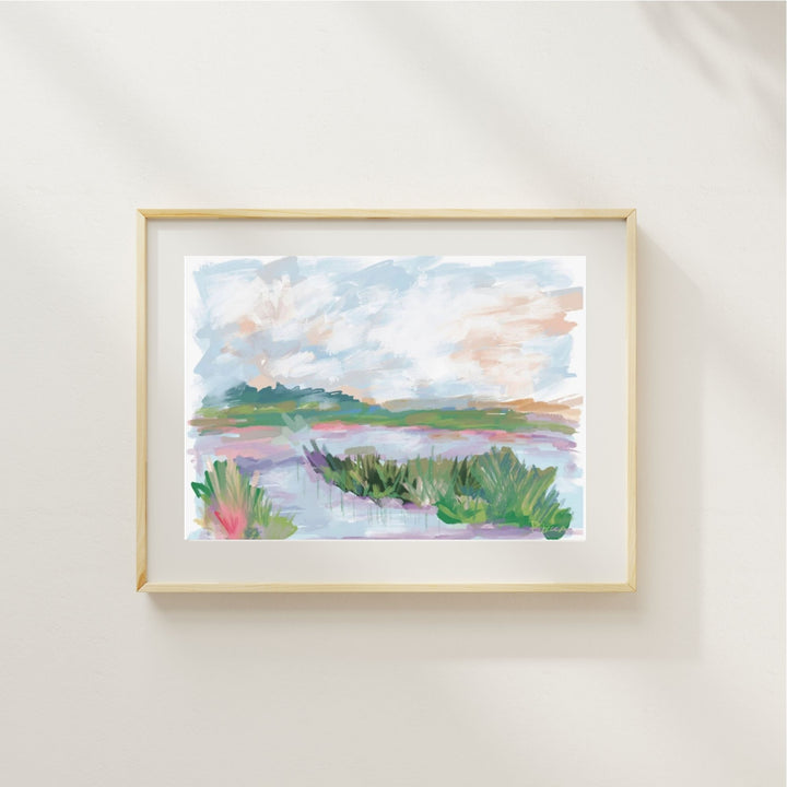 CLOUD KISSED MARSH - Art Print