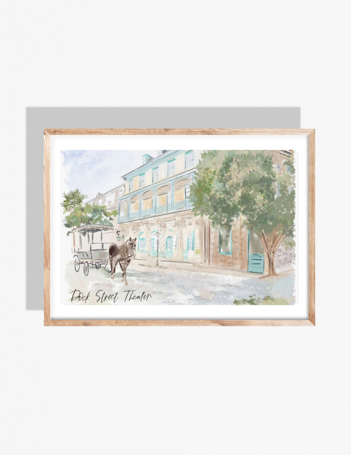 DOCK ST. THEATER - Art Print