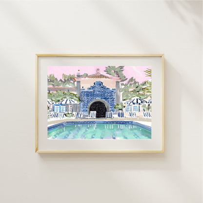 FABULOUS BLUE POOL - Art Print