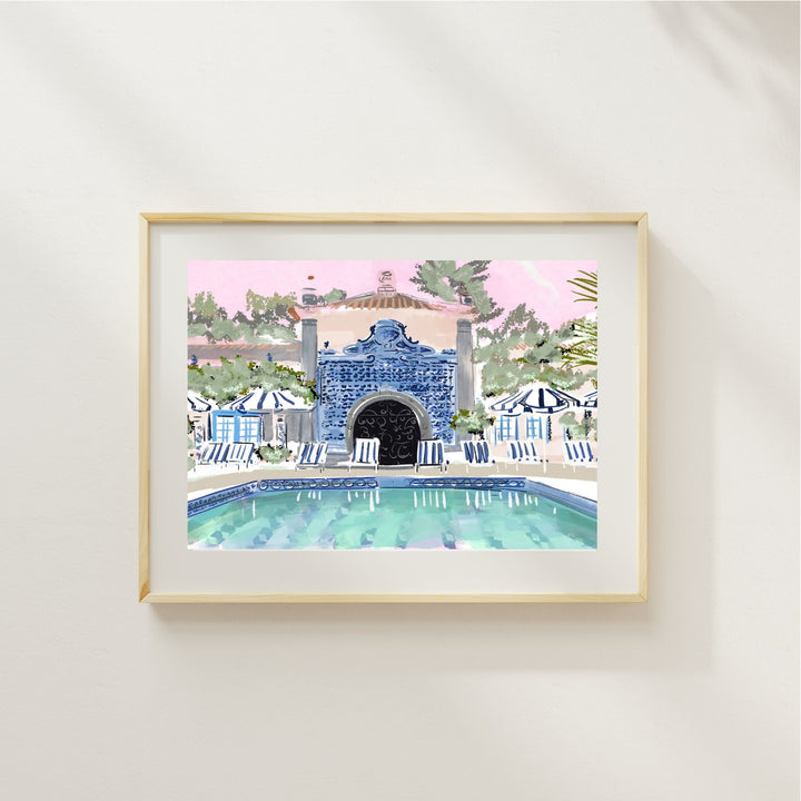 FABULOUS BLUE POOL - Art Print