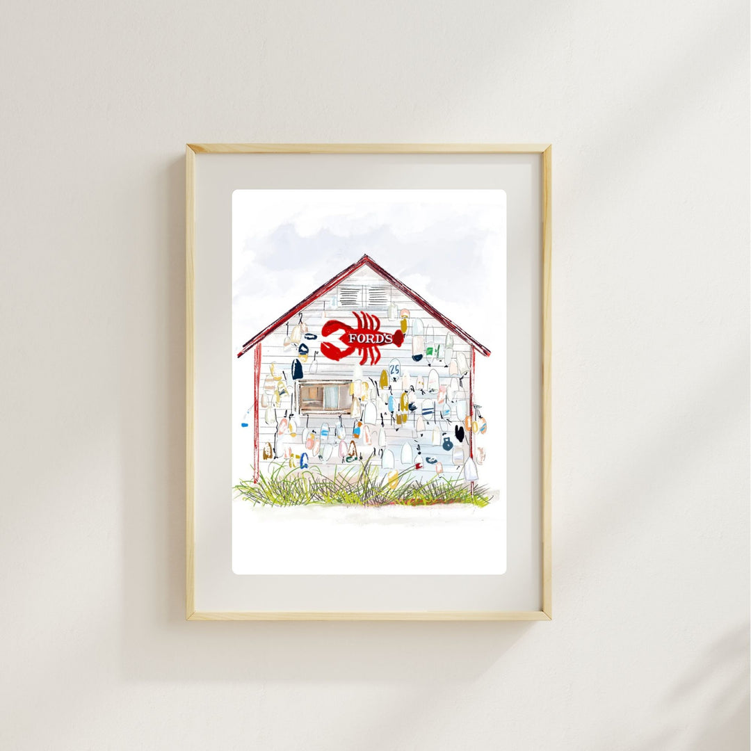 FORD'S LOBSTER, CT - Art Print