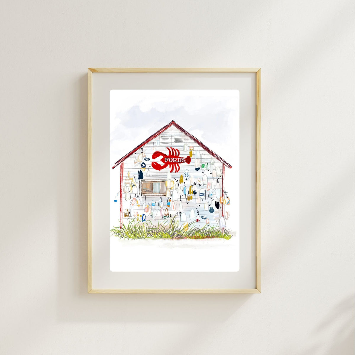 FORD'S LOBSTER, CT - Art Print