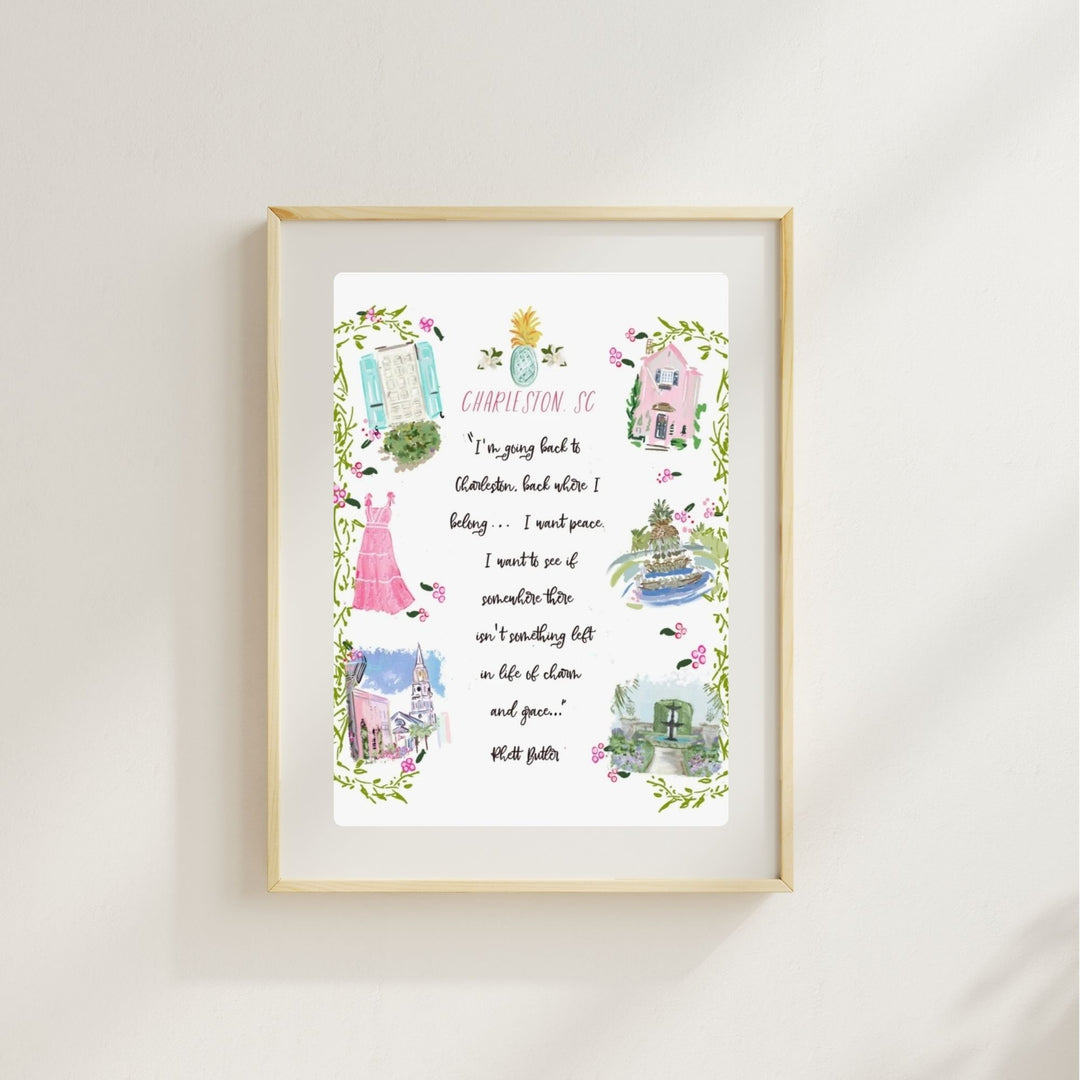 GOING BACK TO CHARLESTON - Art Print