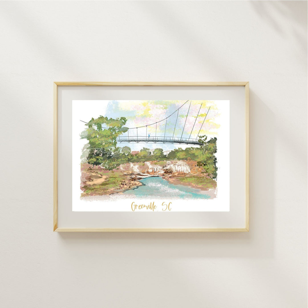 GREENVILLE, SC  - Art Print