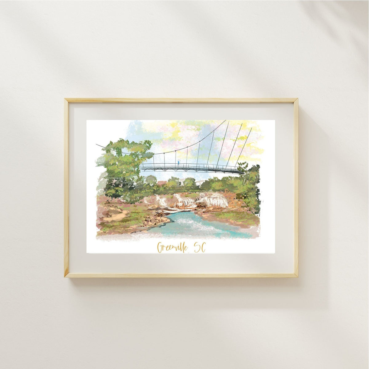 GREENVILLE, SC  - Art Print