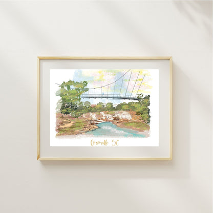 GREENVILLE, SC  - Art Print
