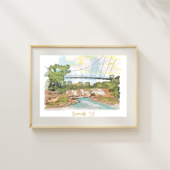 GREENVILLE, SC  - Art Print
