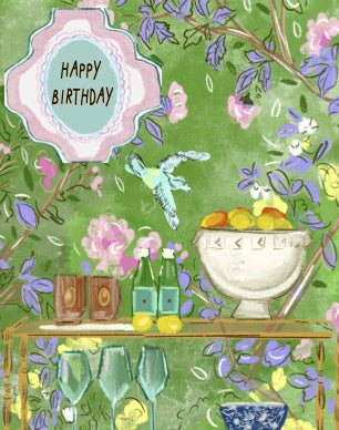 WALLPAPER BIRTHDAY-NOTECARD – Rebecca Illustrated