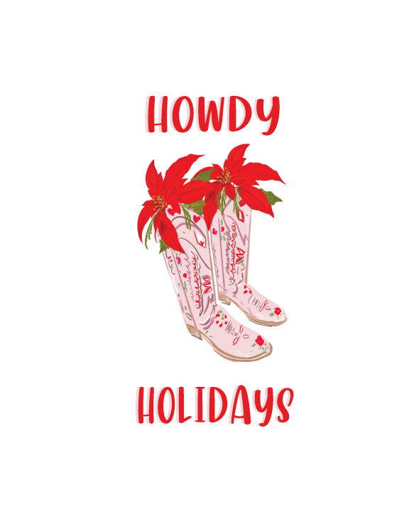 HOWDY HOLIDAYS - Note Card
