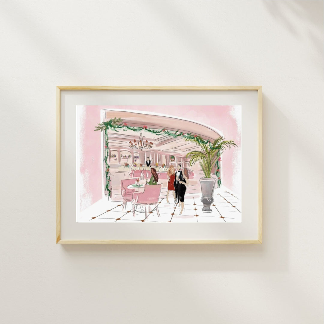 JINGLE MINGLE AT THE CHARLESTON PLACE - Art Print