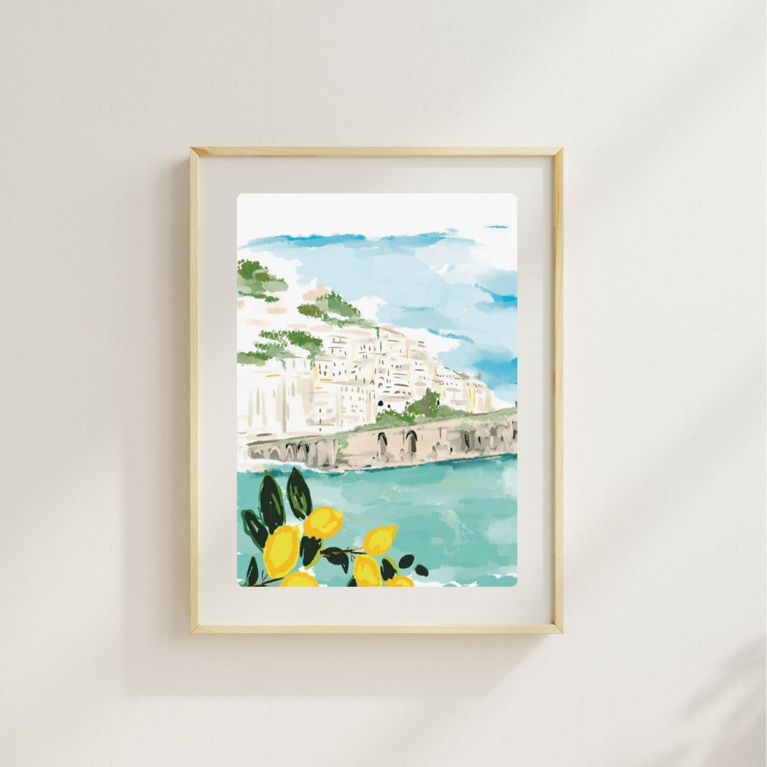 LEMONS IN ITALY - Art Print