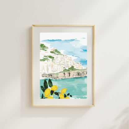 LEMONS IN ITALY - Art Print