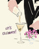 LET'S CELEBRATE, WEDDING-NOTE CARD