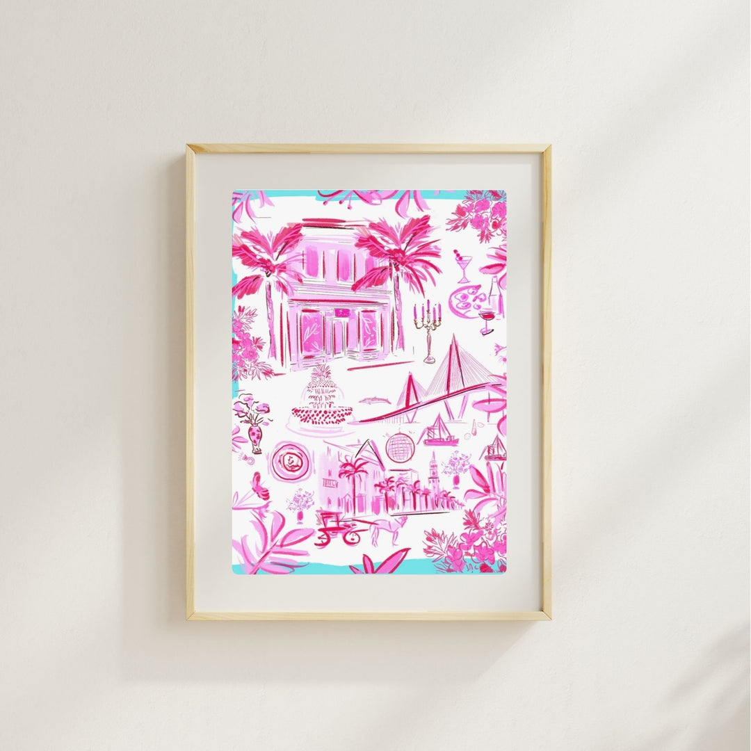 LILLY PULITZER TOILE - Art Print