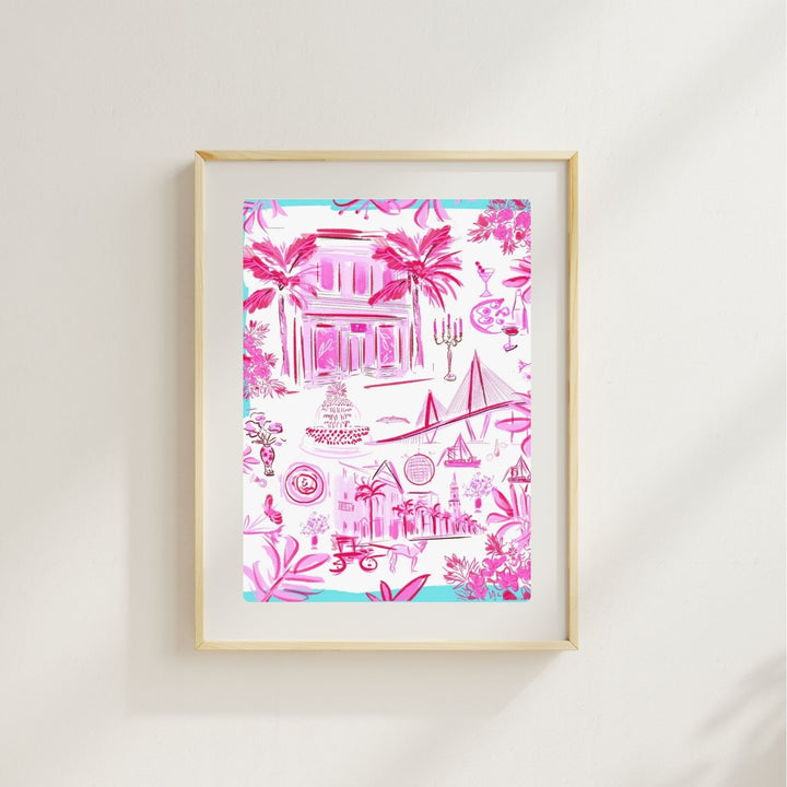LILLY PULITZER TOILE - Art Print