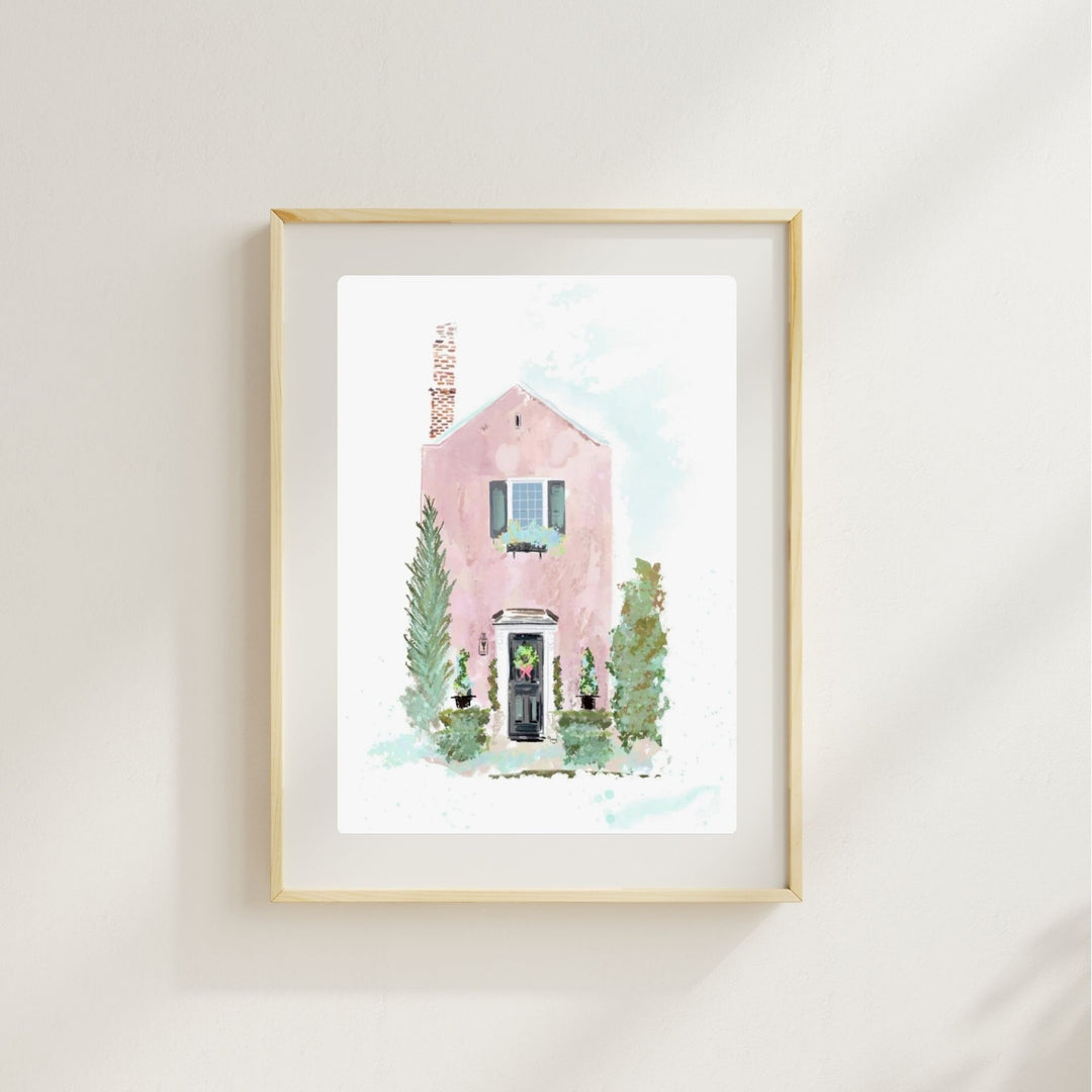 LITTLE PINK HOUSE - Art Print