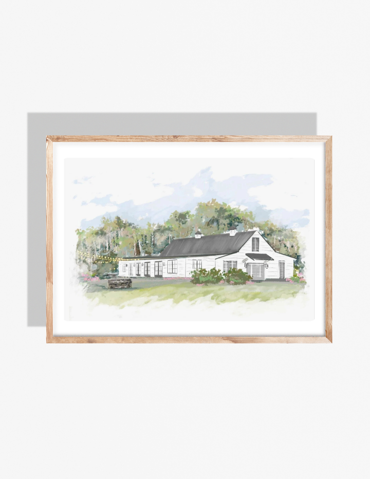 MAGNOLIA CARRIAGE HOUSE - Art Print