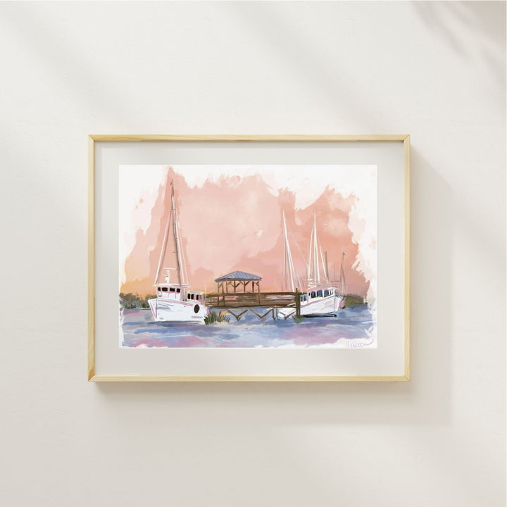 COASTAL SORBET SUNSET - Art Print