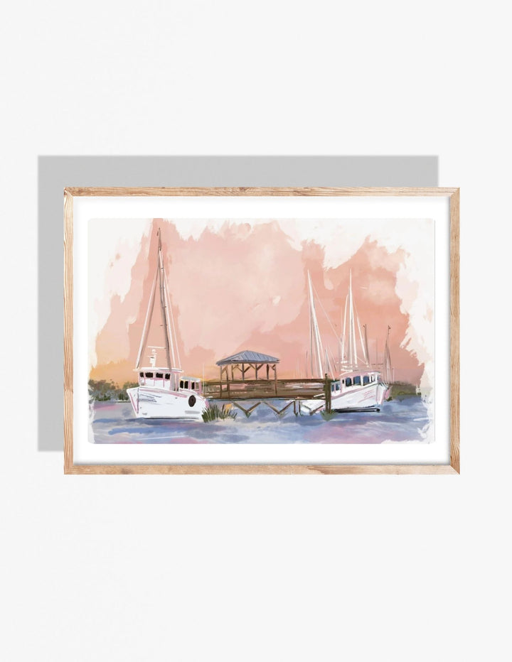 COASTAL SORBET SUNSET - Art Print