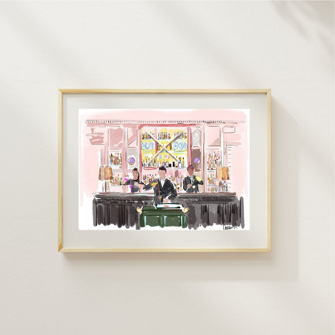 MARTINI O'CLOCK AT THE CONNAUGHT - Art Print