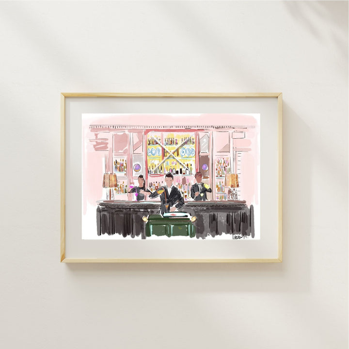 MARTINI O'CLOCK AT THE CONNAUGHT - Art Print