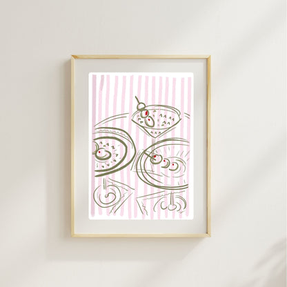 MARTINI TIME - Art Print