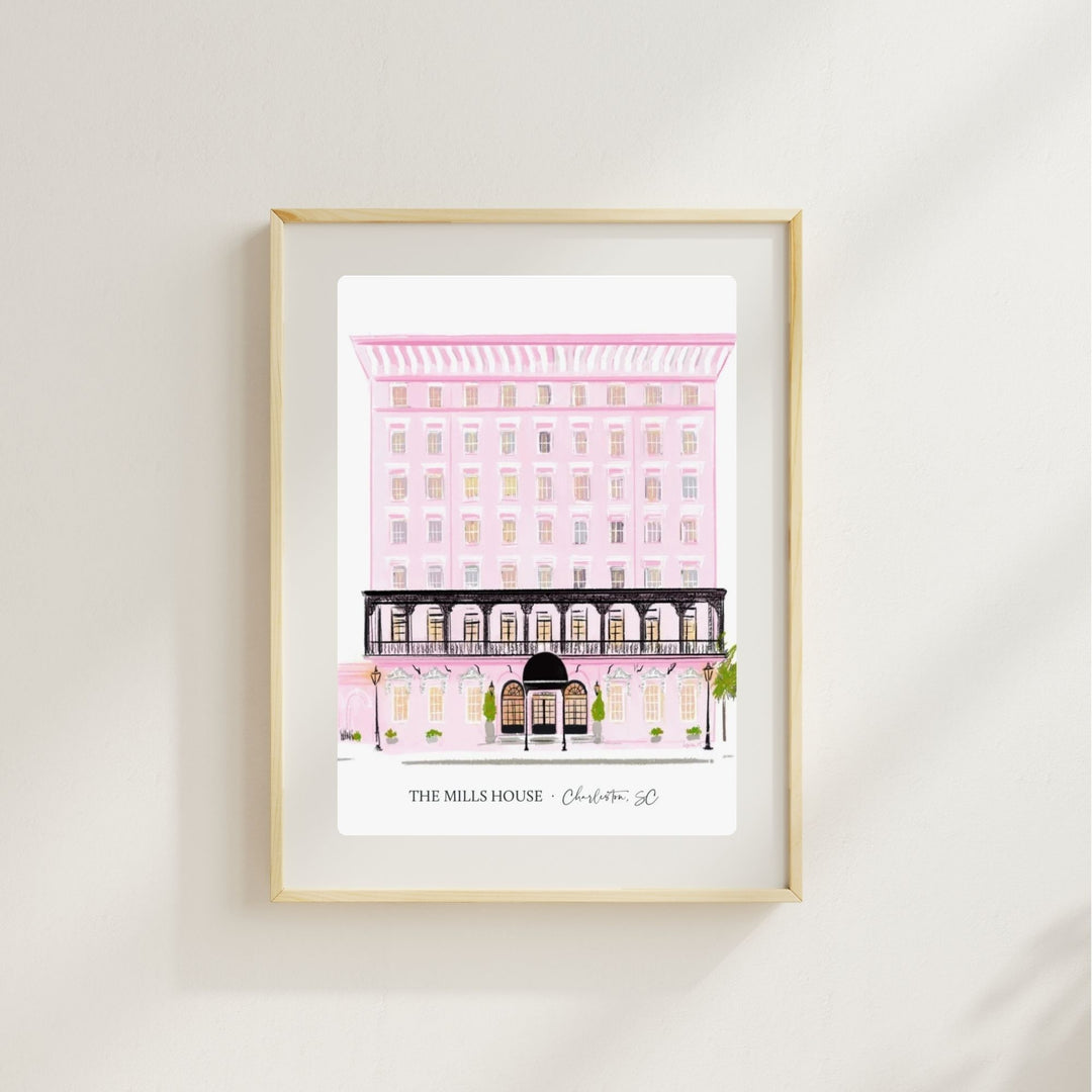 THE MILLS HOUSE HOTEL - Art Print