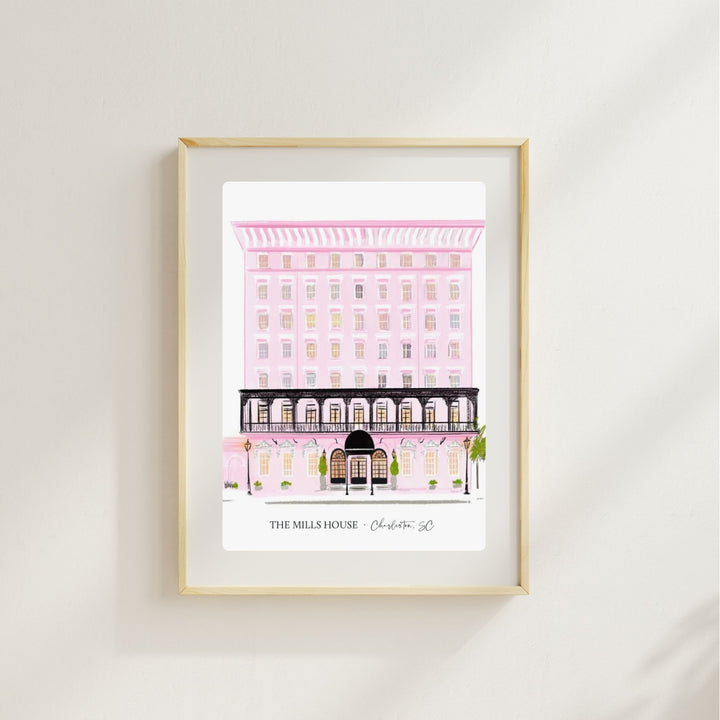 THE MILLS HOUSE HOTEL - Art Print