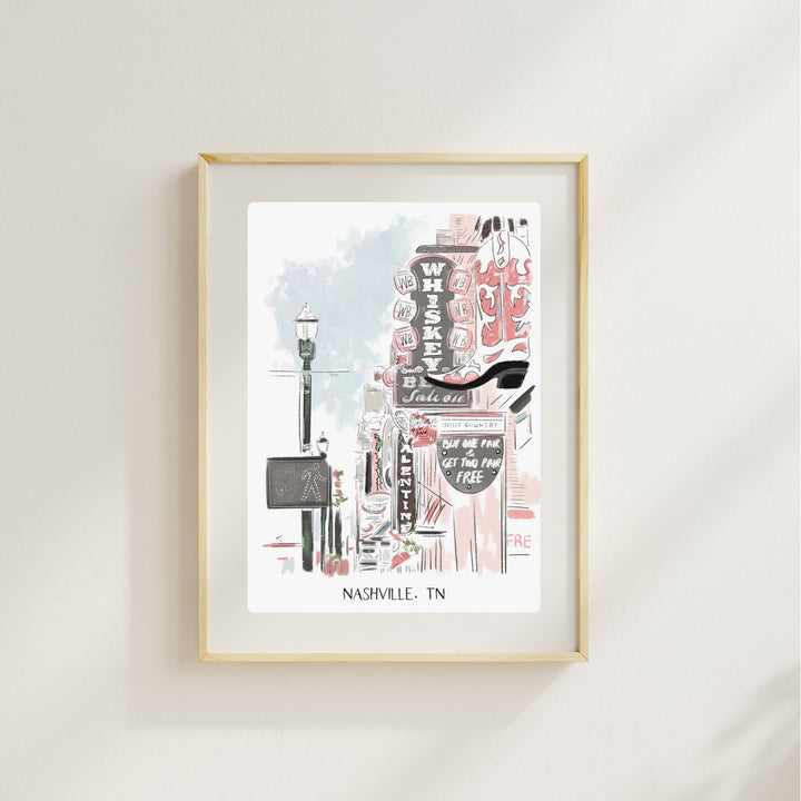 NASHVILLE- Art Print