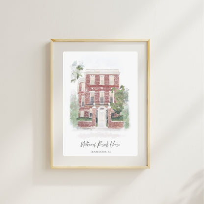 NATHANIEL RUSSELL HOUSE - Art Print