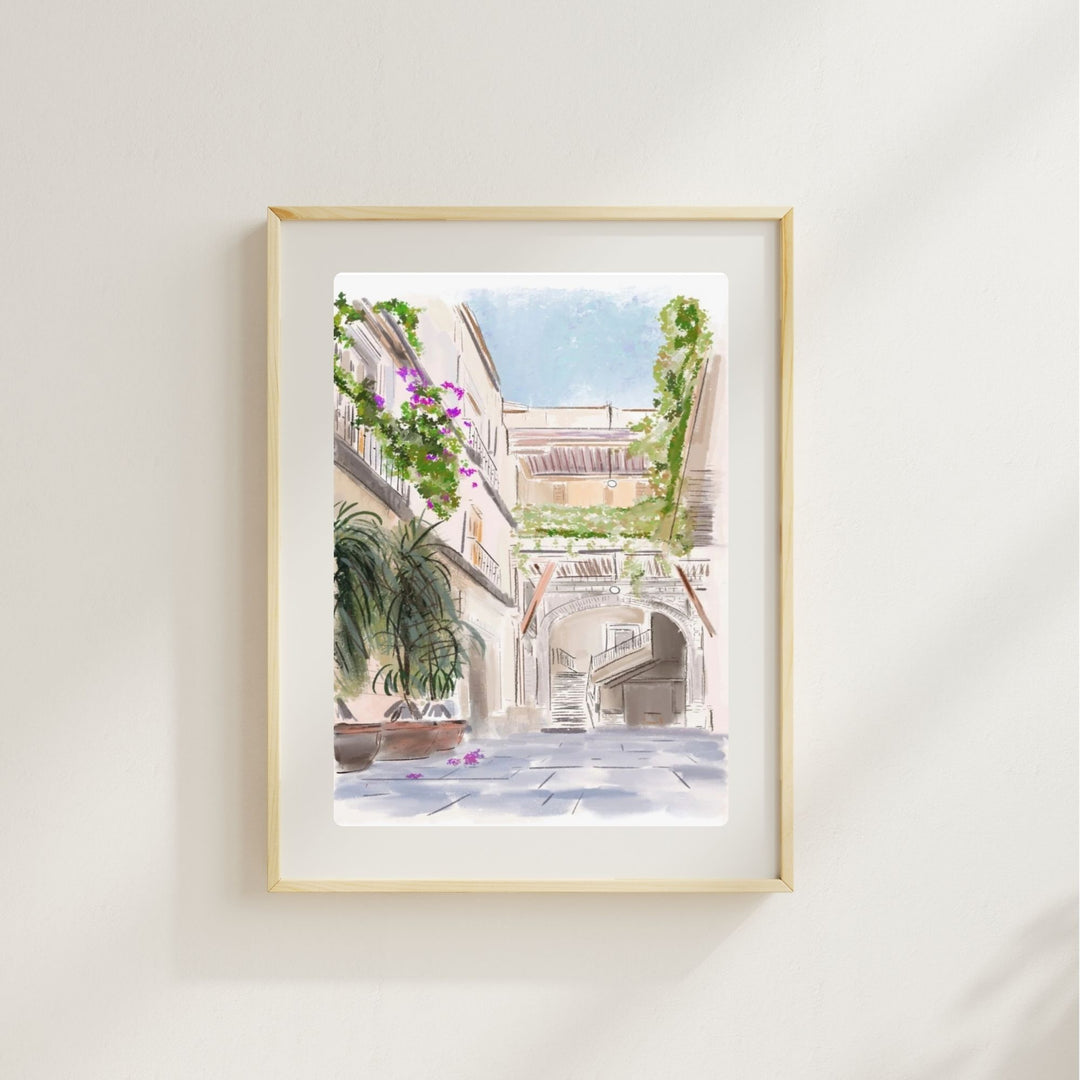 OLD TOWNE CRETE - Art Print