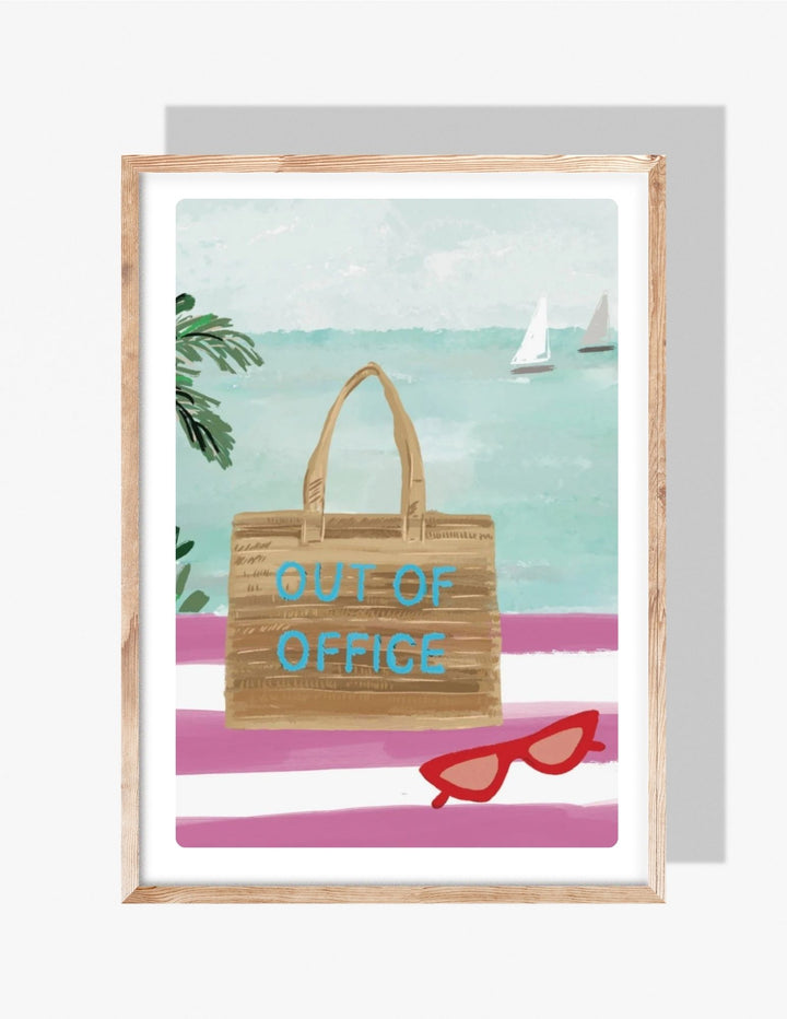 OUT OF OFFICE - Art Print