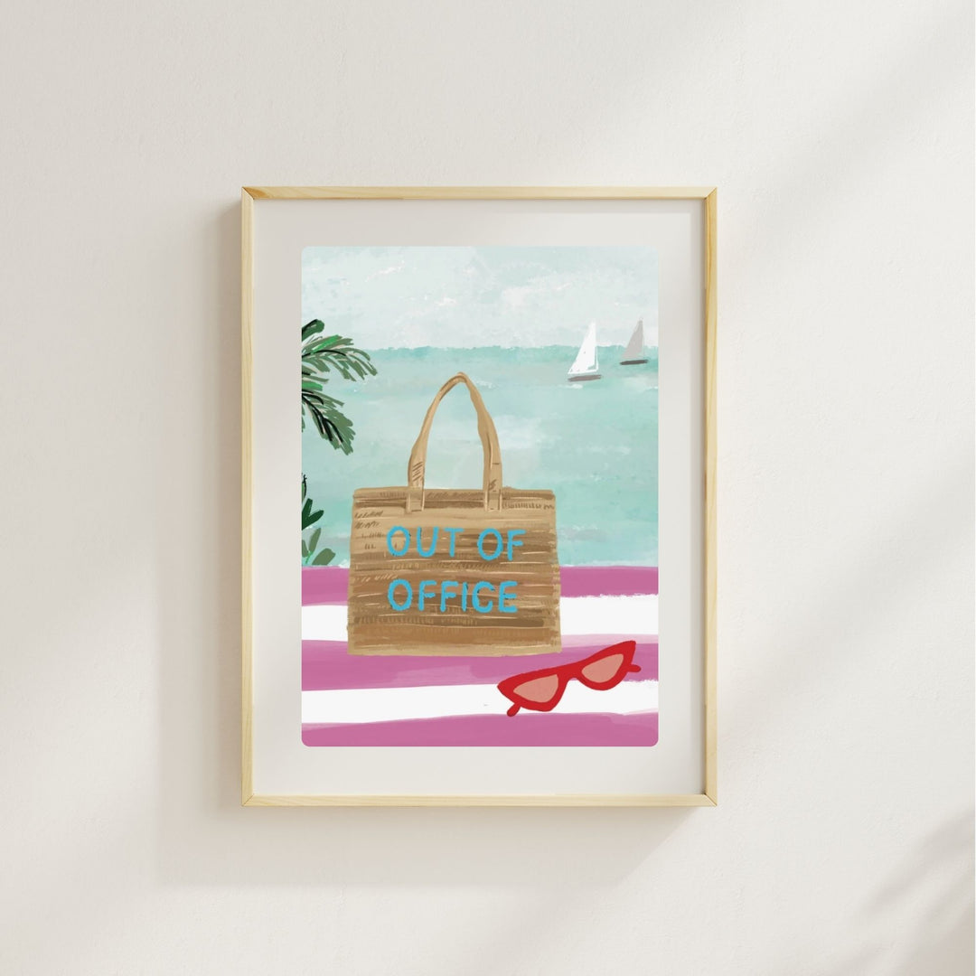 OUT OF OFFICE - Art Print