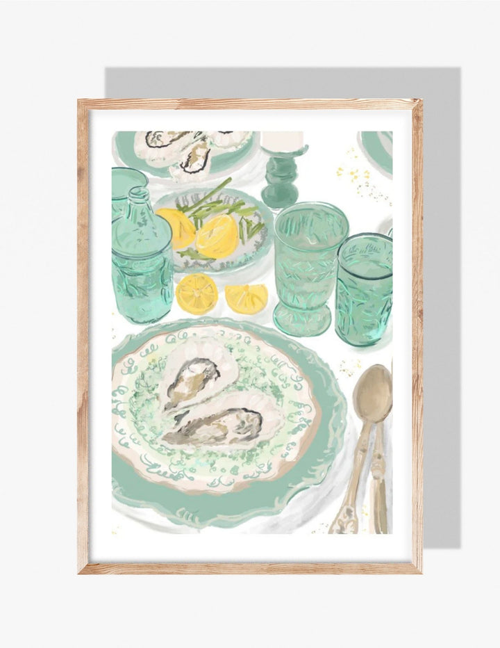 OYSTER DINNER - Art Print
