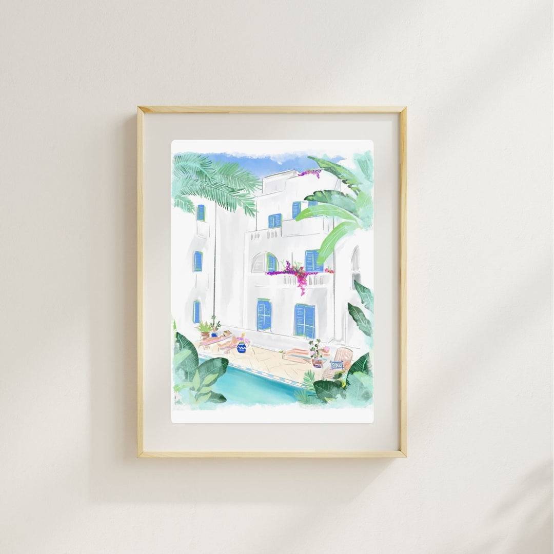 PAROS VIEW - Art Print