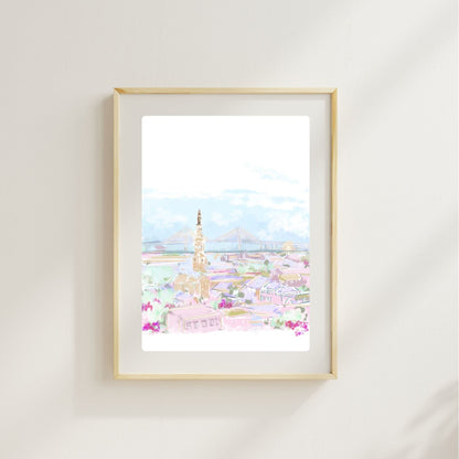 PASTEL CITY - Art Print