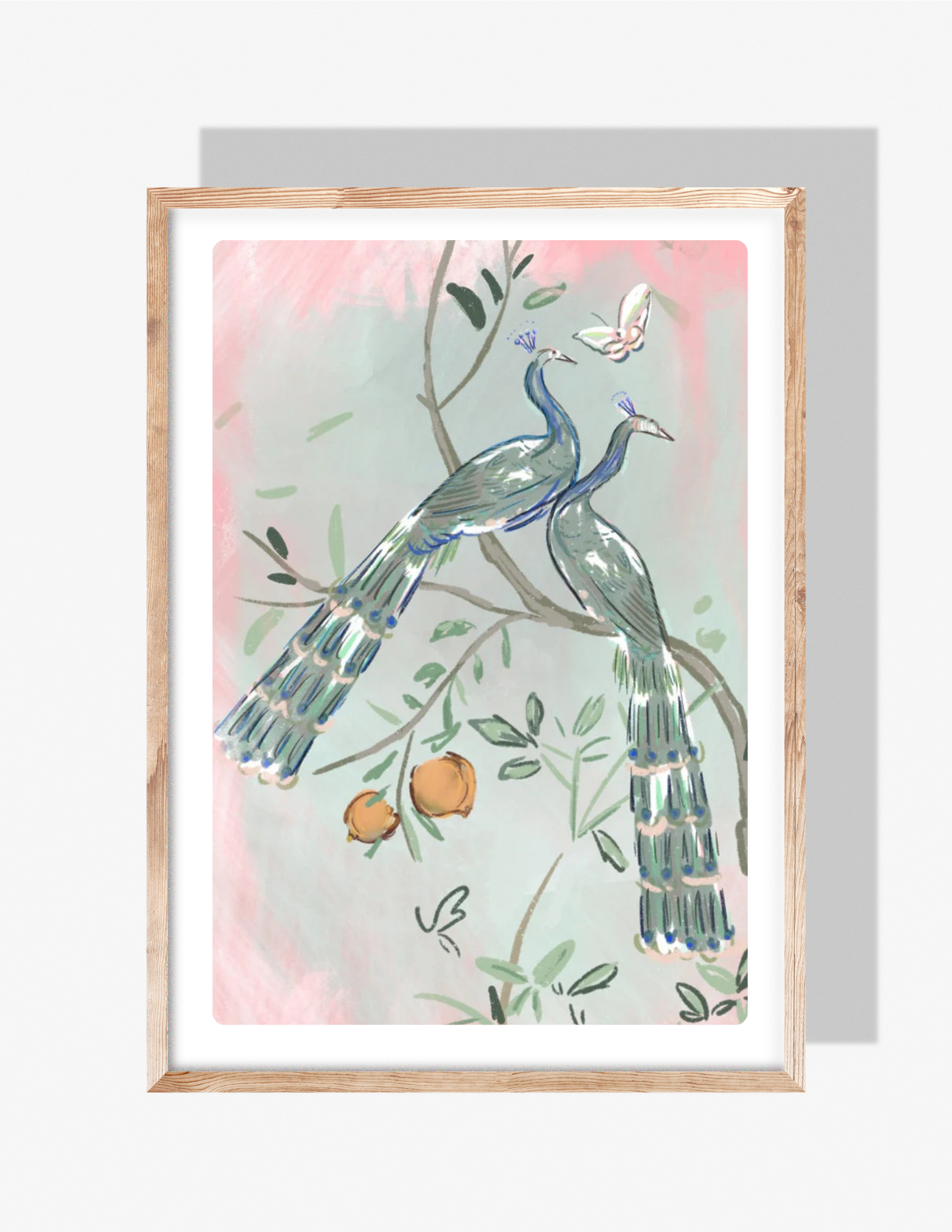 PEACOCKS - Art Print