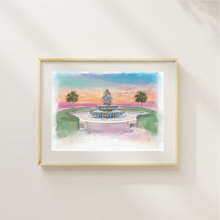 PINEAPPLE FOUNTAIN - Art Print