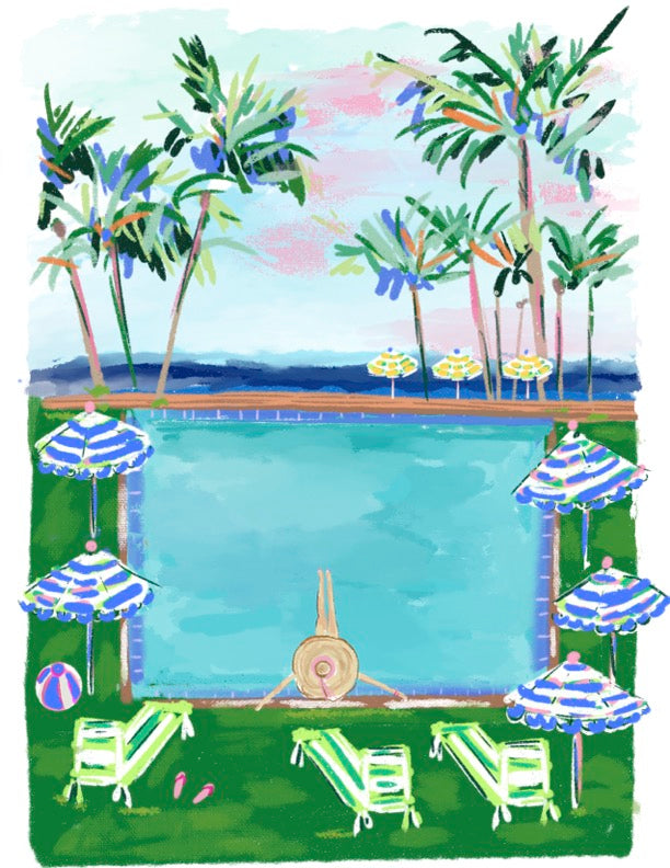 POOL DAZE - Art Print