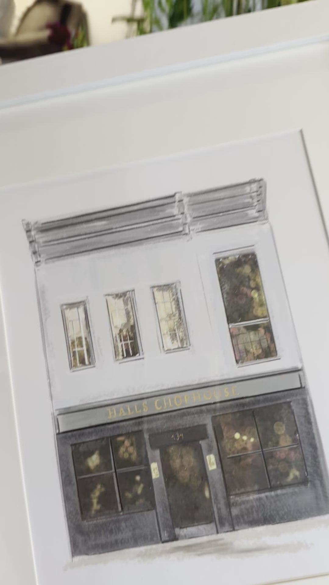 Favorite Restaurant, Gift, Memory Artwork