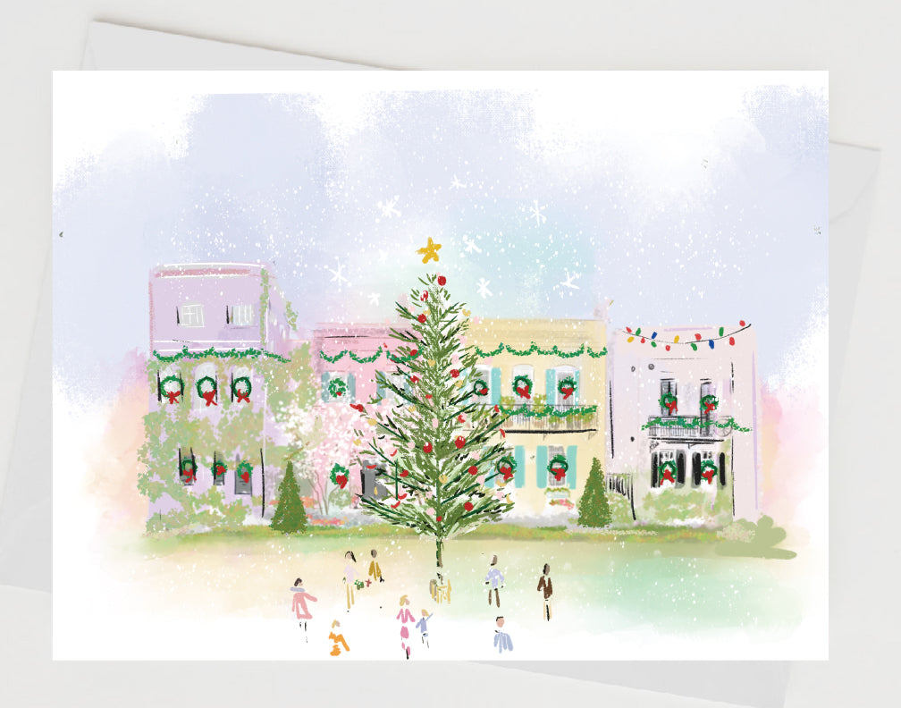 IT'S A RAINBOW ROW CHRISTMAS! - Note Card