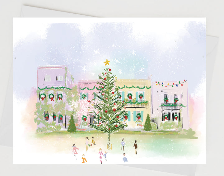 IT'S A RAINBOW ROW CHRISTMAS! - Note Card