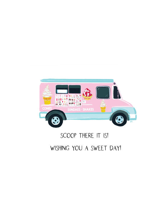 SCOOP THERE IT IS  -Note Card