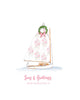 Coastal Christmas greeting card with an illustrated sailboat decorated with a wreath and the text “Seas & Greetings from Charleston, SC,” blank interior