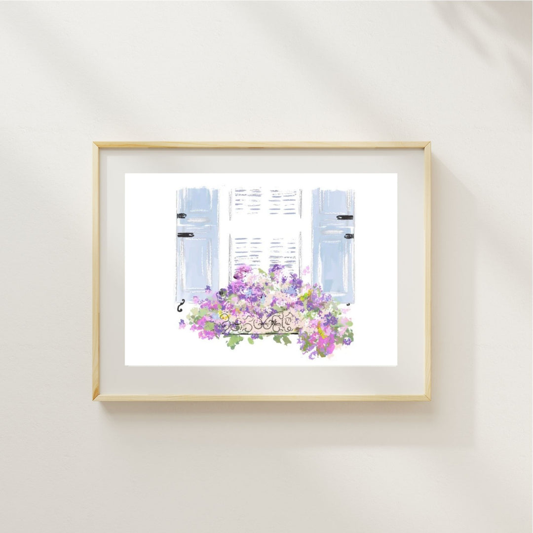 WINDOW IN THE SPRING - Art Print