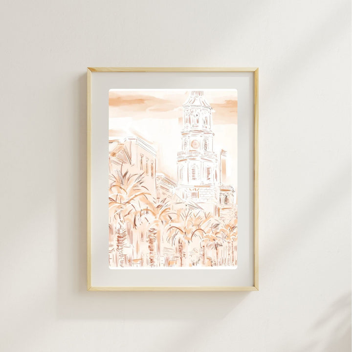 SUNSET IN CHARLESTON - Art Print