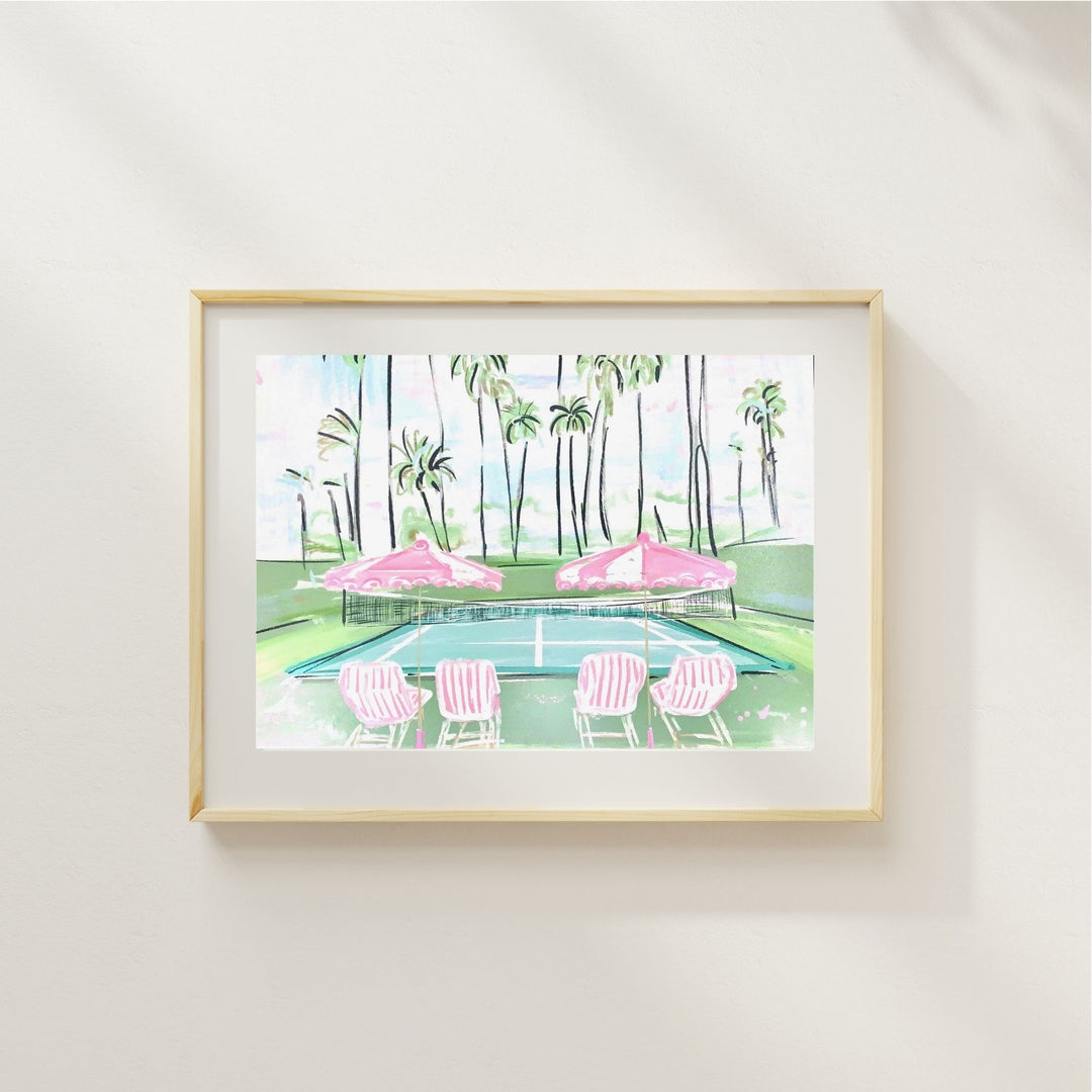 TENNIS IN PARADISE - Art Print